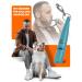 Qomfy Home dog pipe with bracelet and collar (blue) - ideal for recall - dog training accessories - educational aids for dogs - dog whistle