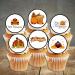 PRECUT Thanksgiving Cupcake Toppers Edible Thanksgiving Cake Decorations Edible Thanksgiving Decorations Fall Cake Topper Edible Pumpkin Cake Decorations (12) - Buy Online on SooperMarket.com