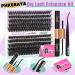 PHKERATA DIY Eyelash Extension Kit 8-16MM D Curl - 185Pcs Individual Lash Clusters with Glue, Tweezers, and Seal for Perfect Results - Buy Online on SooperMarket.com