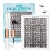 SISILILY 280pcs Lash Clusters Fluffy Cluster Eyelash Extensions 30D 40D Individual Lashes with Bond and Seal-Mega Cluster Lashes False Eyelashes with Eyelash Remover and Lash Tweezers D Curl-30D+40D 30D+40D-280PCS KIT
