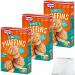 Dr. Oetker baking mix for colorful confetti muffins with baking cups and icing 3-pack (3x325g pack) + usy block