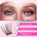 PRO Self Adhesive Eyelashes Kit - 120pcs Lash Clusters & Essentials | Easy Home Application | Lash Fixative Remover & Applicator Included - Begonia D-10-18mix - Buy Online on SooperMarket.com