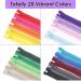 120pcs Assorted Nylon Zippers for Sewing - Bulk Zippers for Bags, Pouches, Pillow Covers & Crafts - Buy Online on SooperMarket.com