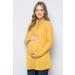 Bump Maternity High Neck Knit Sweater - XL Mustard Tunic Top | Made in USA - Buy Online on SooperMarket.com