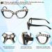 FEISEDY Diamond Blue Light Blocking Cat Eye Glasses for Women - Rhinestone Oversized Anti Eyestrain Computer Glasses Frame B2358 - 51mm - Buy Online on SooperMarket.com