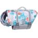 Vivaglory Ripstop Dogs Rescue vest For Small Medium Boat Dog Wallpage With Improved Lift & Visibility Leaf Blue XXS: 28-35cm (chest circumference) Leaf blue
