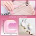 MEKK Mini UV LED Nail Lamp 18W | Professional Nail Dryer for Gel Nails - Pink | Type-C UV Light for Nails | LCD Display - Buy Online on SooperMarket.com