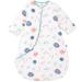 Chilsuessy Baby Sleeping Bag with Detachable Sleeves Winter 3.5 Tog Kids Sleeping Bag 100% Cotton Very Soft Sleep Bag for Infant Toddler Fish 80cm/6-18 Months