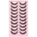 Geeneiya 13mm D-Curl False Eyelashes - Natural Wispy Fluffy Mink Lashes for Curly Volume Cat Eye - DD11 - Buy Online on SooperMarket.com
