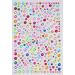 Buy Rhinestone Stickers - 4 Sheets Self-Adhesive Bling Jewel & Crystal Gem Stickers for Crafts Makeup and Hair - Assorted Sizes with Tweezer - International Shipping Available - Buy Online on SooperMarket.com
