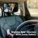 Baby Car Mirror - Safety Back Seat Infant Mirror - Shatterproof Wide View Baby Mirror (Matte Black) - Buy Online on SooperMarket.com