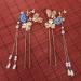 Minkissy Chinese Hair Stick 1 Pair of Retro Flower Hair Chopsticks Hairpin Japanese Chignon Pin Vintage Hair Accessories - Buy Online on SooperMarket.com