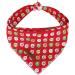 Lionet paws Christmas dogs Bandana headscarf dog cloth triangular cloth for small medium -sized and large dogs Christmas L (1 Pack) Baubles