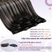 Buy Laavoo Ombre Clip-In Extensions - Real Hair 7PCs 105g 35cm Balayage Black/Silver | Remy Hair Quality - Buy Online on SooperMarket.com