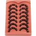 Alphonse D Curl Faux Mink Fluffy False Eyelashes | DIY Cluster Lashes | Natural Wispies | 7 Pairs Pack | Style A - Buy Online on SooperMarket.com
