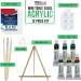 U.S. Art Supply 13-Piece Artist Painting Set: 6 Vivid Acrylic Paint Colors, Easel, Canvas Panels, Brushes & Palette - Ideal for Children, Kids, Students, Beginners - Buy Online on SooperMarket.com