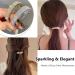 Crystal Hair Clips Barrettes Slides Grips for women Diamante Sparkly Hair Accessories Crystal Hairpins Everyday Wear Prom Party Ponytail Holder Women Girl Birthday Gift (Silver+Gold) - Buy Online on SooperMarket.com