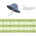 LANGZHEN Beach Sun Protection Hat for Baby Girls | Adjustable Toddler Kids Hat with Chin Strap | Wide Brim Summer Play Hat | Multi-Colored Roses | 1-2 Years - Buy Online on SooperMarket.com