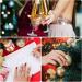 MELLIEX Christmas Fake Nails Artificial Full Cover Press on Nails 48 Pieces Xmas Coffin False Nail Tips Santa Claus Snowflake Elk Nail Art Decorations with Nail Glue and Nail Files - Buy Online on SooperMarket.com