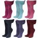 COMFYLOT & KK TRADERS MCR LTD Ladies Bamboo Diabetic Extra Wide Womens Non Elastic Socks with Hand Linked Toes 4-8 Assorted - Buy Online on SooperMarket.com