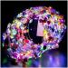 20 Pcs LED Flower Crowns Headbands - Light Up Headband for Women  Garlands Glowing Floral Wreath Crowns for Wedding Beach Party Birthday Halloween Cosplay Christmas Mardi Gras LED-20pcs paper flowers style