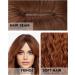 Wokestar Long Auburn Synthetic Hair Wig for Women with Curtain Fringe - Shop Now - Buy Online on SooperMarket.com