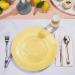 100 Clear Plastic 6.25 Inch Disposable Dessert Plates - Elegant Round Party Plates for Weddings & Events - Buy Online on SooperMarket.com