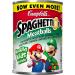 SpaghettiOs Super Mario Bros Canned Pasta with Meatballs, Snacks for Kids and Adults, 15.6 OZ Can (Pack of 12) Mario Meatball