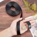 GORGECRAFT 118 Double Sided Leather Straps | 0.8 Wide Flat Cord for DIY Bag Straps & Furniture Handles - Black - Buy Online on SooperMarket.com