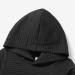 PatPat Toddler Hoodie - Textured Black Hooded Sweatshirt for 2-3 Year Old Boy or Girl - Buy Online on SooperMarket.com