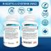 NAC Supplement 600 mg N-Acetyl-L-Cysteine 200 Veggie Capsules. Promotes Glutathione Synthesis. - Buy Online on SooperMarket.com