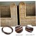 Yardenfun Pe Flat Rattan Plastic Baskets Rattan Furniture Repair Material Rattan Furniture Weaving Material or Brown 1X6000CM - Buy Online on SooperMarket.com