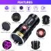 Darkbeam UV Torch 365nm Flashlight | Rechargeable Blacklight 36W LED | Portable Pet Urine Detector | Resin Curing & Leak Detection - Buy Online on SooperMarket.com