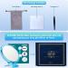 5-Inch 20X Magnifying Mirror | Two Sided | Folding Makeup Mirror for Makeup Application, Tweezing & Blackhead Removal - Blue - Buy Online on SooperMarket.com