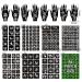 16 Sheets Henna Tattoo Stencils Kit | 150+ PCS Templates | Temporary Indian Arabian Glitter Airbrush Stencils for Women, Girls, and Kids | DIY Face & Body Paint - Buy Online on SooperMarket.com