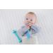 Teething Tube with Safety Shield Baby Hollow Teether Sensory Toys Gum Massager  Food-Grade Silicone for Infant 3-12 Months Boys Girls  1 Pair with 4 Cleaning Brush Included (Emerald+Blue) Emerald+Gray - Buy Online on SooperMarket.com