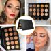 eco favor Nude Gold Eyeshadow Palette - 15 Shades Matte Shimmer Metallic | Long Lasting Waterproof Eye Shadow Pallet - Travel Size Makeup - Buy Online on SooperMarket.com