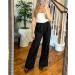 Womens High Waisted Wide Leg Dress Pants with Pockets | Vetinee Casual Work Trousers for Business Office | Black - Buy Online on SooperMarket.com