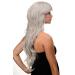 Ladies WIG ME UP - Grey Silver Black Mix Wavy Very Long Wig 70 cm - Curly Style for International Shipping - Buy Online on SooperMarket.com