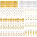 140 PCS Dreadlocks Hair Jewelry for Braiding Aluminum Hair Cuffs Rings Shell Accessories Pendants Decoration Loc Clips for Women Braid 140pcs-9 shapes