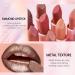 Metallic Dark Brown Lipstick Liner Set - Long Lasting Glitter Diamond Lip Color | Full Coverage Non-Stick Makeup for Women - Buy Online on SooperMarket.com