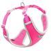 Thinkpet no-pull dog harness leash set breathable chest harness for small medium large dogs adjustable soft running harness safe control padded reflective safety harness l (1 Pack) pink red
