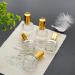 Yu Feng Set: 12.10ml Portable Refillable Transparent Glass Spray Bottles | Travel Cosmetic Containers for Parties & Must-Have Tool - Gold - Buy Online on SooperMarket.com