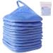 KODAMO | Reusable Makeup Remover Cloth 6 x 6 in 12 Pack - Microfiber Washable Facial Cleansing Towel for All Skin Types With Laundry Bag - Natural Eco-friendly Makeup Remover Towel (Blue)