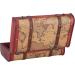 Vintage Composite Wood Portable Suitcase with Map Pattern - Stylish Storage Chest for International Shipping - Buy Online on SooperMarket.com