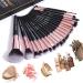 20-Piece Professional Makeup Brush Set | Travel Kabuki & Eyeshadow Brushes in Gift Box - Best for Makeup Lovers - Buy Online on SooperMarket.com
