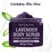 BeautyFrizz Lavender Body Scrub 24 Oz - Exfoliating Scrub with Sea Salt, Aloe & Shea Butter - Pack of 2 - Buy Online on SooperMarket.com
