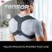 Tensor Posture Corrector Adjustable Back Support for Women and Men Helps Promote Proper Posture Black - Buy Online on SooperMarket.com