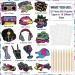 32-Piece Roller Skate Cake Topper Set - 90s Style | Birthday Party Decorations for Adults | DIY Cupcake Toppers by Totally Party Supplies - Buy Online on SooperMarket.com