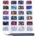 6800+PCS Mixed Sizes Hotfix Rhinestones Crystal Kit for DIY Shoes, Clothes & Bags - Includes Tweezers and Picking Pen - 22 Colors Available - Buy Online on SooperMarket.com